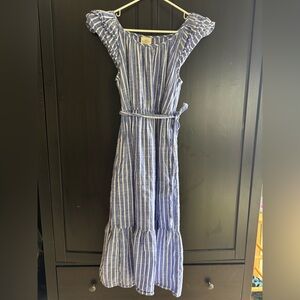 Nautical cotton dress